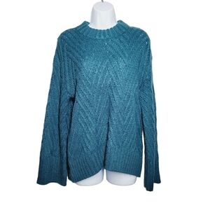 A New Day Knit Teal Sweater